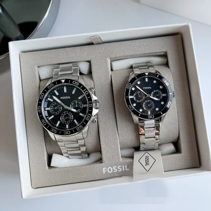 Fossil His and Her Bannon Multifunction Watch Set- BQ2753SET